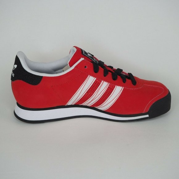Adidas Samoa J Boys Shoes Red Sneakers Originals Leather C75421 Vintage - Picture 3 of 12